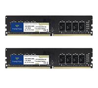 Timetec 32GB KIT(2x16GB) DDR4 2400MHz PC4-19200 Non-ECC Unbuffered 1.2V CL17 2Rx8 Dual Rank 288 Pin UDIMM Desktop PC Computer Memory RAM Module Upgrade (32GB KIT(2x16GB))