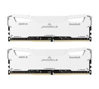 Timetec 32GB KIT(2x16GB) Pinnacle Konduit DDR4 3200MHz PC4-25600 CL16-18-18-38 XMP2.0 Overclocking 1.35V Dual Rank Compatible for AMD and Intel Desktop Gaming PC Memory Module - White