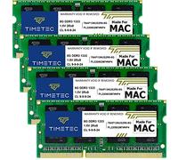 Timetec 32GB KIT (4x8GB) Compatible with Apple DDR3 1333 MHz PC3-10600 CL9 for iMac (Mid 2010 27 Inch, Mid 2011 21.5/27 Inch) SODIMM MAC RAM Upgrade for iMac 11.3/12.1/12, 2