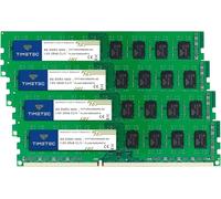 Timetec Hynix IC DDR3 PC3-12800 1600 MHz Non ECC Unbuffered 1.35V/1.5V Dual Rank 240 Pin UDIMM Desktop PC Computer Memory Ram Module Upgrade… (32GB Kit(4x8GB, 1.5V))
