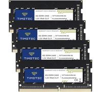 Timetec 32GB KIT (4x8GB) DDR4 2400MHz (PC4-2400T) PC4-19200 SODIMM Laptop RAM - 260-Pin 1.2V CL17 Non-ECC Unbuffered Memory Module for Laptop, Notebook, Mini PC, All-in-One