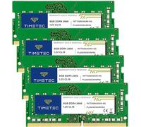 Timetec 32GB KIT (4x8GB) DDR4 2666MHz (PC4-2666V) PC4-21300 SODIMM Laptop RAM - 260-Pin 1.2V CL19 Non-ECC Unbuffered Memory Module for Laptop, Notebook, Mini PC, All-in-One
