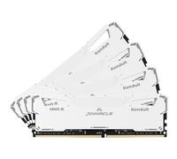 Timetec 32GB KIT(4x8GB) Pinnacle Konduit DDR4 3200MHz PC4-25600 CL16-18-18-38 XMP2.0 Overclocking 1.35V Compatible for AMD and Intel Desktop Gaming PC Memory Module RAM - White