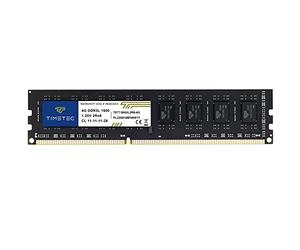 Timetec 4GB DDR3L / DDR3 1600MHz PC3L-12800 / PC3-12800 Non-ECC Unbuffered 1.35V / 1.5V CL11 2Rx8 Dual Rank 240 Pin UDIMM Desktop PC Computer Memory RAM Module Upgrade