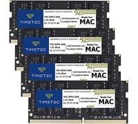 Timetec 64GB KIT (4x16GB) Compatible for Apple 2017 iMac (27-inch w/Retina 5K Display) DDR4 2400MHz PC4-19200 1Rx8 CL17 1.2V Non-ECC Non-Parity Unbuffered SODIMM Memory MAC RAM Upgrade for iMac 18,3