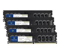 Timetec 64GB KIT(4x16GB) DDR4 2400MHz PC4-19200 Non-ECC Unbuffered 1.2V CL17 2Rx8 Dual Rank 288 Pin UDIMM Desktop PC Computer Memory RAM Module Upgrade (64GB KIT(4x16GB))
