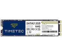 Timetec 64GB SSD 3D NAND SATA III 6Gb/s M.2 2280 NGFF 64TBW Read Speed Up to 550MB/s SLC Cache Performance Boost Internal Solid State Drive for PC Computer Laptop and Desktop (64GB)