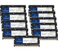 Timetec 80GB KIT(10x8GB) DDR3L / DDR3 1600MHz (DDR3L-1600) PC3L-12800 / PC3-12800 Non-ECC Unbuffered 1.35V/1.5V CL11 2Rx8 204 Pin SODIMM Laptop Notebook PC Computer Memory RAM Module Upgrade