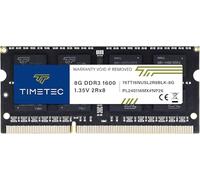Timetec 8GB DDR3 1600MHz (DDR3L-1600) PC3-12800(PC3L-12800S) Non-ECC Unbuffered 1.35V/1.5V CL11 2Rx8 204 Pin SODIMM Laptop Notebook PC Computer Memory RAM Module Upgrade Black PCB