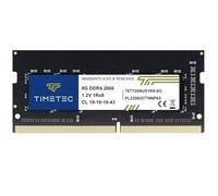 Timetec 8GB DDR4 2666MHz (PC4-2666V) PC4-21300 SODIMM Laptop RAM - 260-Pin 1.2V CL19 Non-ECC Unbuffered Memory Module for Laptop, Notebook, Mini PC, All-in-One