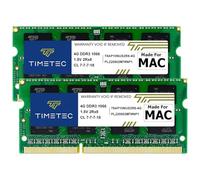 Timetec 8GB KIT(2x4GB) DDR3 1066MHz PC3-8500 Non-ECC Unbuffered 1.5V CL7 2Rx8 Dual Rank 204 Pin SODIMM Laptop Notebook PC Computer Memory RAM Module Upgrade