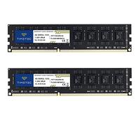 Timetec 8GB KIT(2x4GB) DDR3 / DDR3L 1333MHz PC3-10600 Non-ECC Unbuffered 1.5V / 1.35V CL9 2Rx8 Low Density Dual Rank 240 Pin UDIMM Desktop PC Computer Memory RAM Module Upgrade (8GB KIT(2x4GB))