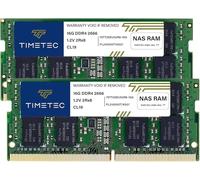 Timetec DDR4-2666 32GB KIT(2x16GB) Replacement for Synology D4ECSO-2666-16G DDR4 ECC Unbuffered SODIMM 2666MHz PC4-21300 260 Pin 1.2V CL19 Dual Rank 2Rx8 Memory RAM Upgrade (D4ECSO-2666-16G_TT)