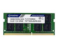 Timetec Hynix IC 32GB DDR4 3200MHz PC4-25600 Unbuffered ECC UDIMM 1.2V CL22 2Rx8 Dual Rank 260 Pin SODIMM Memory RAM Module Upgrade (32GB)