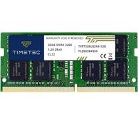 Timetec Hynix IC 32GB DDR4 3200MHz PC4-25600 Unbuffered ECC UDIMM 1.2V CL22 2Rx8 Dual Rank 260 Pin SODIMM Memory RAM Module Upgrade (32GB)