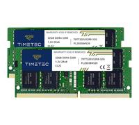 Timetec Hynix IC 64GB KIT(2x32GB) DDR4 3200MHz PC4-25600 Unbuffered ECC UDIMM 1.2V CL22 2Rx8 Dual Rank 260 Pin SODIMM Memory RAM Module Upgrade (64GB KIT(2x32GB))