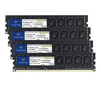 Timetec Hynix IC DDR3 PC3-12800 1600 MHz Non ECC Unbuffered 1.35V/1.5V Dual Rank 240 Pin UDIMM Desktop PC Computer Memory Ram Module Upgrade… (32GB Kit(4x8GB))