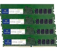 Timetec Hynix Original 32GB KIT (4x8GB) DDR4 3200MHz PC4-25600 Unbuffered ECC 1.2V CL22 1Rx8 Single Rank 288 Pin UDIMM Server Memory RAM Module Upgrade (32GB KIT (4x8GB))
