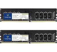 Timetec Premium 16GB KIT(2x8GB) DDR4 2400MHz PC4-19200 Non-ECC Unbuffered 1.2V CL17 1Rx8 Single Rank 288 Pin UDIMM Desktop PC Computer Memory RAM Module Upgrade