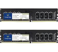 Timetec Premium 16GB KIT(2x8GB) DDR4 2666MHz PC4-21300 Unbuffered Non-ECC 1.2V CL19 1Rx8 Single Rank 288 Pin UDIMM Desktop PC Computer Memory RAM Module Upgrade