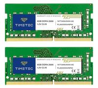Timetec Premium 16GB KIT(2x8GB) DDR4 2666MHz (DDR4-2666) PC4-21300 (PC4-2666V) Non-ECC Unbuffered 1.2V CL19 1Rx8 Single Rank 260 Pin SODIMM Laptop Notebook PC Computer Memory RAM Module Upgrade