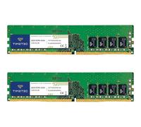 Timetec Premium 16GB KIT(2x8GB) DDR4 2666MHz PC4-21300 Unbuffered Non-ECC 1.2V CL19 1Rx8 Single Rank 288 Pin UDIMM Desktop PC Computer Memory RAM Module Upgrade