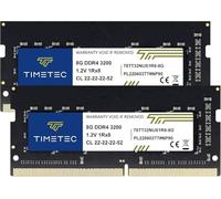 Timetec Premium 16GB KIT(2x8GB) DDR4 3200MHz (or 2933MHz or 2666MHz) PC4-25600 Non-ECC Unbuffered 1.2V CL22 1Rx8 Single Rank 260 Pin SODIMM Laptop Notebook PC Computer Memory RAM Module Upgrade