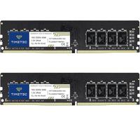 Timetec Premium 32GB KIT(2x16GB) DDR4 2666MHz PC4-21300 Non-ECC Unbuffered 1.2V CL19 2Rx8 288 Pin UDIMM Desktop Memory RAM(32GB KIT(2x16GB))