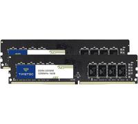 Timetec Premium 32GB KIT(2x16GB) DDR4 3200MHz (or 2933MHz or 2666MHz) PC4-25600 CL22 1.2V Non-ECC Unbuffered 2Rx8 Dual Rank 288 Pin UDIMM Desktop PC Computer Memory RAM Module Upgrade