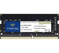 Timetec Premium 8GB DDR4 2666MHz (DDR4-2666) PC4-21300 ((PC4-2666V) Non-ECC Unbuffered 1.2V CL19 1Rx8 Single Rank 260 Pin SODIMM Laptop Notebook PC Computer Memory RAM Upgrade (8GB)