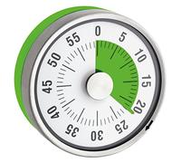 TimeTex 61972 ''Automatic'' Compact Electronic Timer Time Clock - Green Disc - with Magnet - Indicates Residual Time - Diameter 78 mm - Works without Batteries