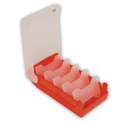 TimeTex File Box for A8 Plastic - Red