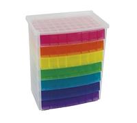 TimeTEX - Rainbow Drawer Box | 7 Colours Drawer Box Ideal for Organizing and Desk Top | Made from 100% Recyclable Polypropylene | Contents: 7 Drawers