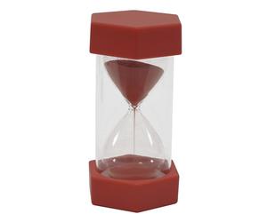TimeTex Sand,12 cm High, 6.5 cm Diameter, 5 Minutes, X-Large, Red