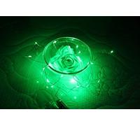 Timewanderer 5m/16.4Ft 50 Led String Starry Fairy Light AA Battery Operated Decorative Bright Micro Ultra Thin LED Lights on Silver Wire for Christmas DIY Decoration (Green)