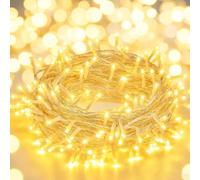 Timewanderer Led String Fairy Light AA Battery Operated Warm White Bright Lights Decorative Lights on Clear Wire for Christmas DIY Decoration (5m 50 LEDs)