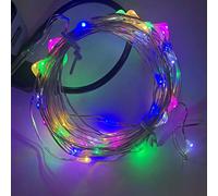Timewanderer USB Powered 5M/16.5Ft 50 Bright Micro LED Lights 5V Led String Starry Fairy Light Ultra Thin Decorative Lights on Silver Wire for DIY (Colorful)