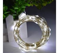 Timewanderer USB Powered Led String Starry Fairy Light 3M/10Ft 30 Bright Micro LED Lights 5V Ultra Thin Decorative Lights on Silver Wire for DIY (Cold White)