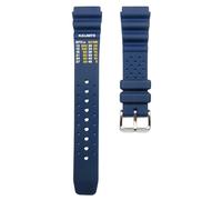 Timewheel 20mm Dark Blue Rubber Watch Band Compatible with Citizen Aqualand Promaster Diver Watches (Rubber Loops)