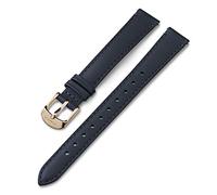 Timex 14mm Genuine Leather Strap - Blue with Rose Gold-Tone Buckle