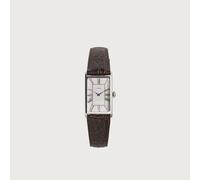 Timex 1976 Lexington Dress Rectangle Watch Silver/Brown One Size
