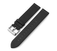 Timex 20mm Quick-Release Strap, Black/Silver-Tone, 20mm, Modern
