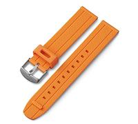 Timex 20mm Silicone Quick-Release Strap - Orange with Silver-Tone Buckle