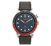 Timex 39 mm Waterbury Traditional GMT Stainless Steel Case