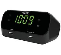 Timex Alarm Clock with USB Charging Station, RediSet Digital Clock for Bedroom with Dual Alarms, Programmable Snooze, Nap Timers, 5W and 10W USB Hub for iPhone and Samsung Devices (T129BQ)