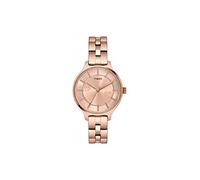 TIMEX Analog Watch for Women with Pink Round Dial & Rose Gold Stainless Steel Bracelet Band Water Resistant Women's Wrist Watches - TWEL14808