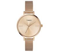 TIMEX Analog Watch for Women with Rose Gold Round Dial & Rose Gold Stainless Steel Bracelet Band Water Resistant Women's Wrist Watches - TWEL155SMU06