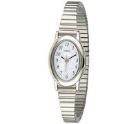 Timex Cavatina Expansion Band Watch, Silver-Tone/White, Quartz Watch