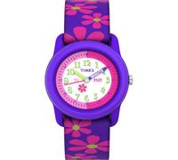 Timex Kids Girl’s Quartz Watch with Multicolour Dial Time Teacher Display and Multicolour Textile Strap - T890224E