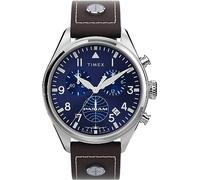 Timex Men Chronograph Quartz Watch with Leather Strap TWG030000